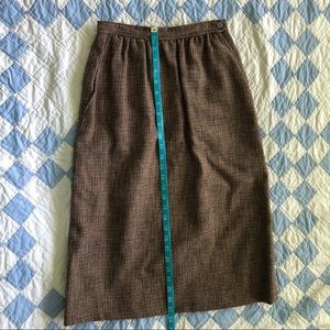 Vintage Wool Pencil Skirt